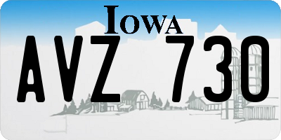 IA license plate AVZ730