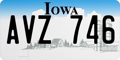 IA license plate AVZ746