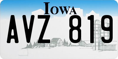 IA license plate AVZ819