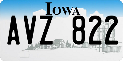 IA license plate AVZ822