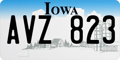 IA license plate AVZ823