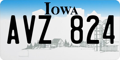 IA license plate AVZ824