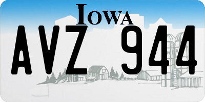 IA license plate AVZ944