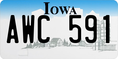 IA license plate AWC591