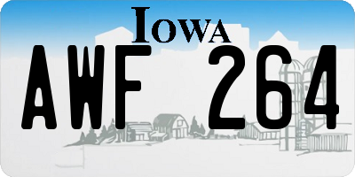 IA license plate AWF264