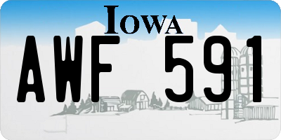 IA license plate AWF591