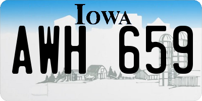 IA license plate AWH659