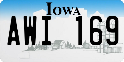 IA license plate AWI169