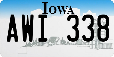 IA license plate AWI338