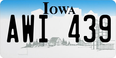IA license plate AWI439