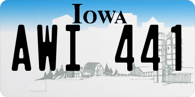 IA license plate AWI441