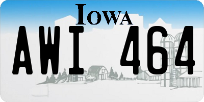 IA license plate AWI464