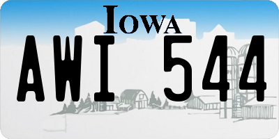 IA license plate AWI544
