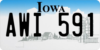 IA license plate AWI591
