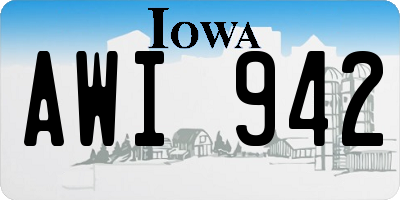 IA license plate AWI942