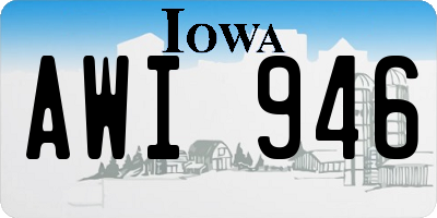 IA license plate AWI946