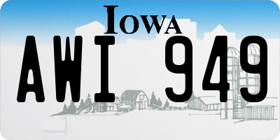IA license plate AWI949