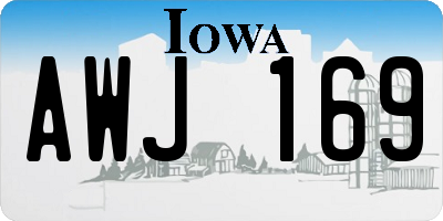 IA license plate AWJ169