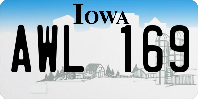 IA license plate AWL169