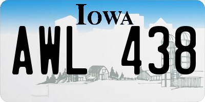 IA license plate AWL438