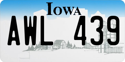 IA license plate AWL439