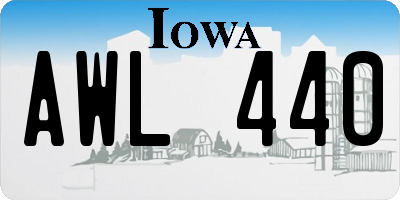 IA license plate AWL440