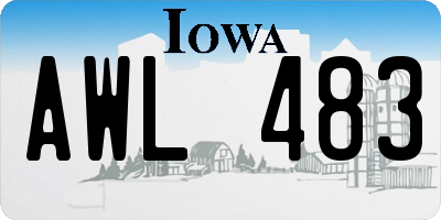 IA license plate AWL483