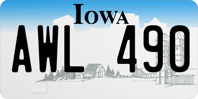 IA license plate AWL490