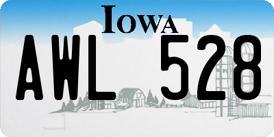 IA license plate AWL528