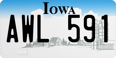 IA license plate AWL591