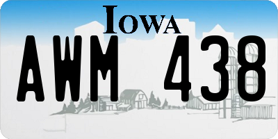 IA license plate AWM438
