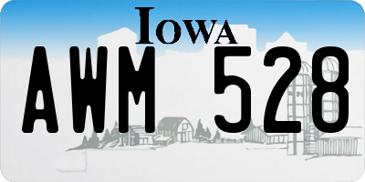 IA license plate AWM528