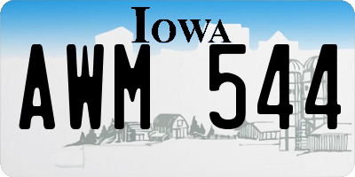 IA license plate AWM544
