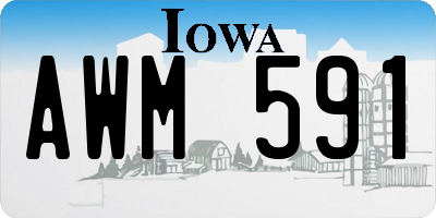 IA license plate AWM591