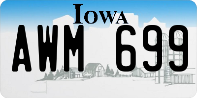 IA license plate AWM699