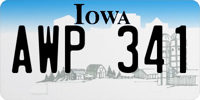 IA license plate AWP341