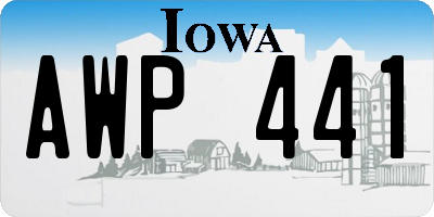 IA license plate AWP441