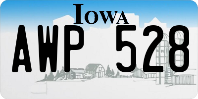 IA license plate AWP528