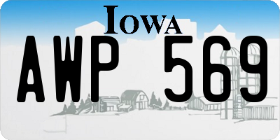 IA license plate AWP569