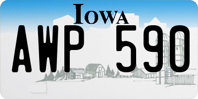 IA license plate AWP590