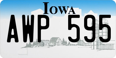 IA license plate AWP595