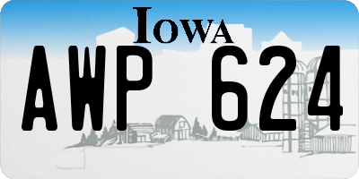 IA license plate AWP624