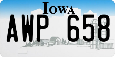 IA license plate AWP658