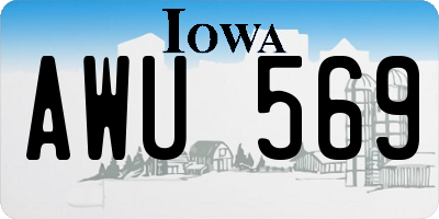 IA license plate AWU569
