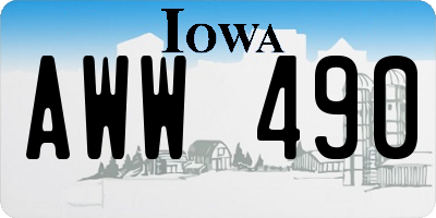 IA license plate AWW490