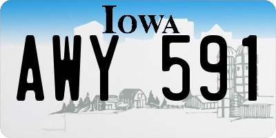 IA license plate AWY591