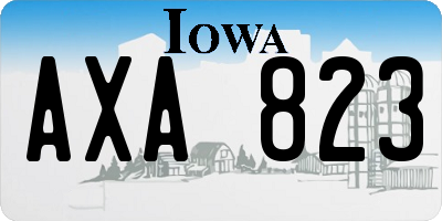 IA license plate AXA823