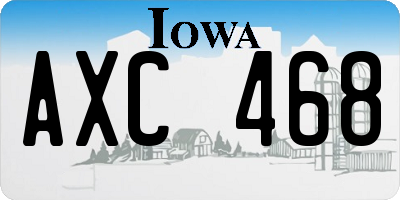 IA license plate AXC468