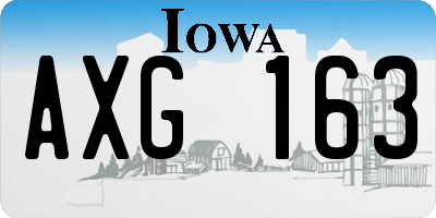 IA license plate AXG163