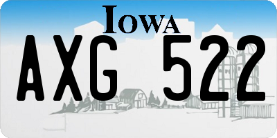 IA license plate AXG522